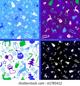 christmas  decorative pattern of endless plane