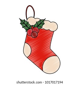 Christmas decorative sock