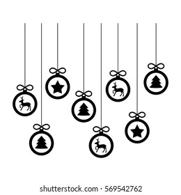 Christmas decorative symbol icon vector illustration graphic design
