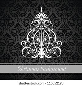 Christmas  decorative tree  background