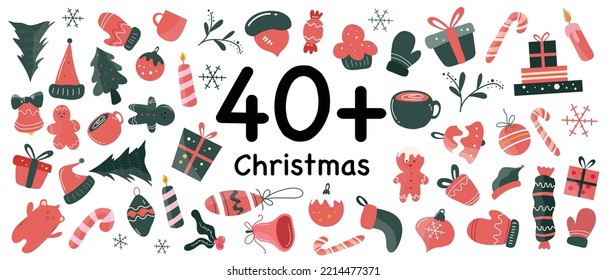 Christmas decorative tree, and gift boxes and many others for merry Christmas event