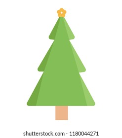 
A christmas decorative tree with star decoration on top 
