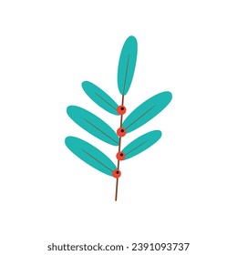 Christmas decorative vector illustration, Merry Christmas tree green branch vector icon for gift card design, posters, and more.

EPS10
RGB Color
300DPI