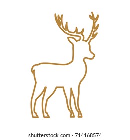 christmas deer animal horned decoration