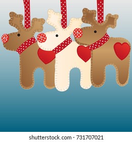 Christmas deer card