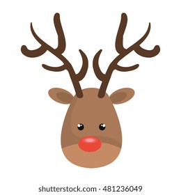 christmas deer cartoon