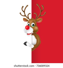 Christmas Deer Cartoon Character
