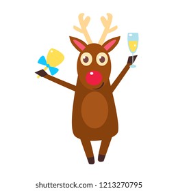 Christmas deer characters