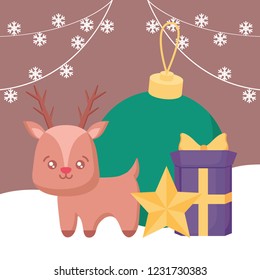 Christmas deer design