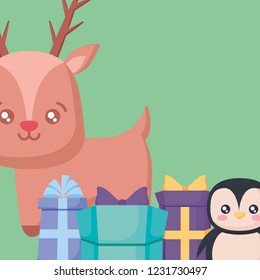 Christmas deer design