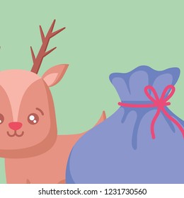 Christmas deer design