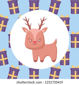 Christmas deer design