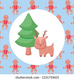 Christmas deer design