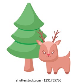 Christmas deer design