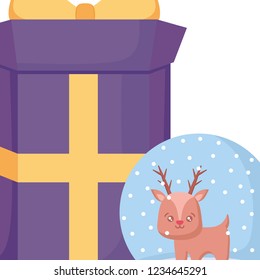 Christmas deer design