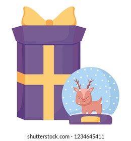 Christmas deer design