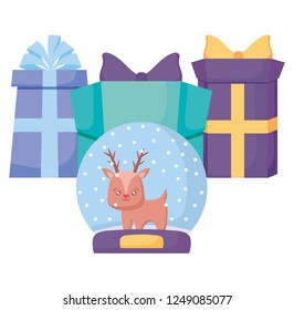 Christmas deer design