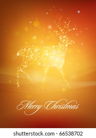 Christmas Deer | editable vector illustration