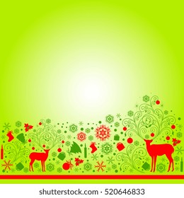 Christmas deer, holiday