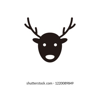 Christmas deer icon