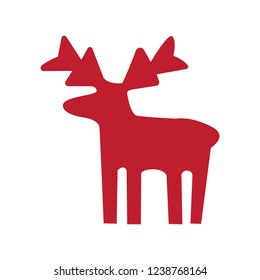 Christmas deer icon