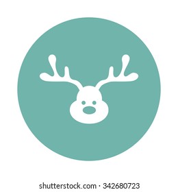 Christmas deer icon