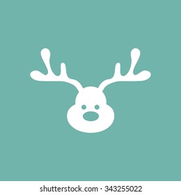 Christmas deer icon