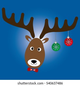 Christmas deer icon