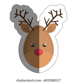 christmas deer icon