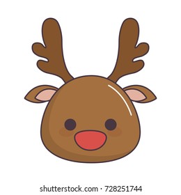 christmas deer icon 