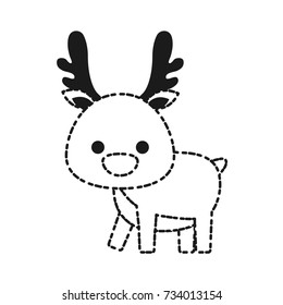christmas deer icon 
