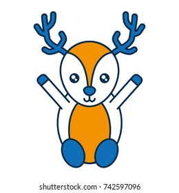 christmas deer icon