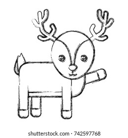 christmas deer icon
