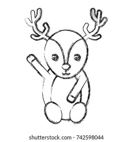 christmas deer icon