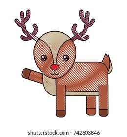 christmas deer icon