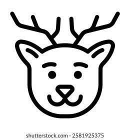 Christmas Deer Icon Christmas X-Mas Winter