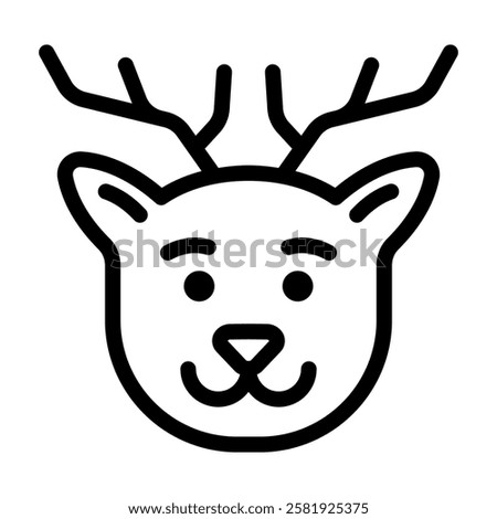 Christmas Deer Icon Christmas X-Mas Winter