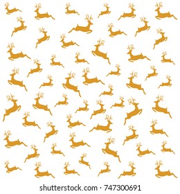 Christmas deer pattern for poster, flyer, banner, cover, card