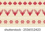 Christmas deer seamless pattern, can be used for fabric, textile, apparel, wrapping paper, cover, banner, interior decoration, abstract background.