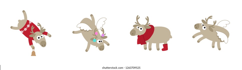 Christmas deer set