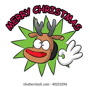Christmas deer symbol