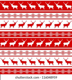 Christmas deer tempate card. And also includes EPS 8 vector