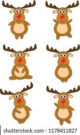 Christmas deer vector