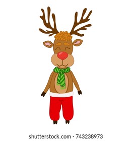 christmas deer vector