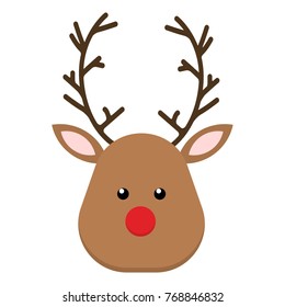 Christmas deer, vector