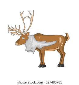 Christmas deer, vector illustration