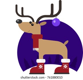 Christmas Deer Winter snow