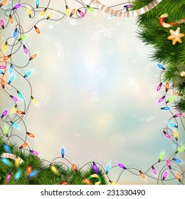 Christmas defocused light background. EPS 10 vector file included