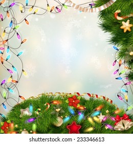Christmas defocused light background. EPS 10 vector file included