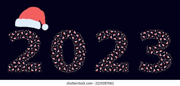 diseño navideño 2023 VECTOR ART